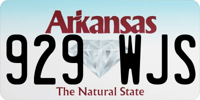 AR license plate 929WJS
