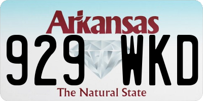 AR license plate 929WKD