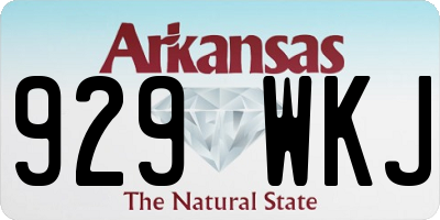 AR license plate 929WKJ