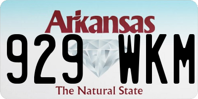 AR license plate 929WKM