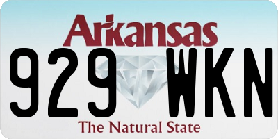 AR license plate 929WKN