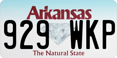 AR license plate 929WKP