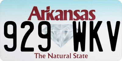 AR license plate 929WKV