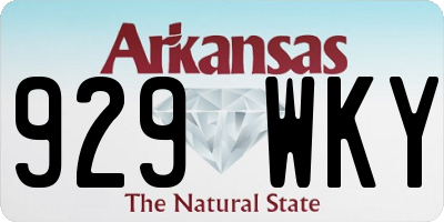 AR license plate 929WKY