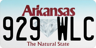 AR license plate 929WLC