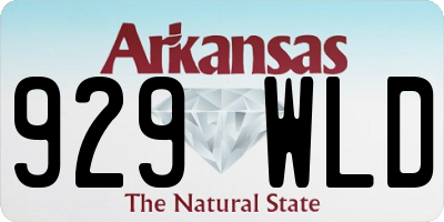 AR license plate 929WLD