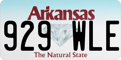 AR license plate 929WLE