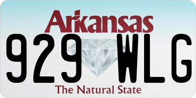 AR license plate 929WLG