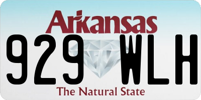 AR license plate 929WLH