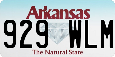 AR license plate 929WLM