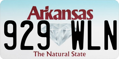 AR license plate 929WLN