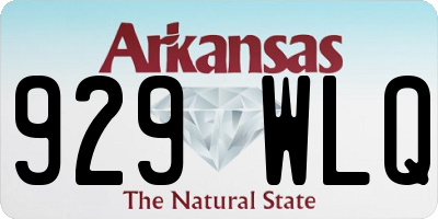 AR license plate 929WLQ