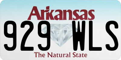 AR license plate 929WLS