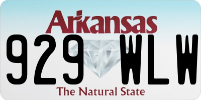 AR license plate 929WLW