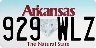 AR license plate 929WLZ