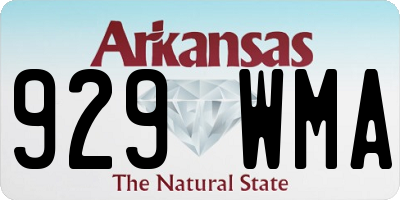 AR license plate 929WMA