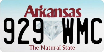 AR license plate 929WMC
