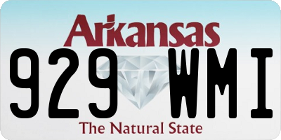 AR license plate 929WMI