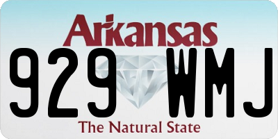 AR license plate 929WMJ