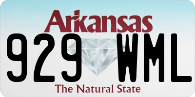 AR license plate 929WML