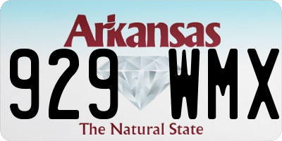AR license plate 929WMX
