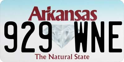 AR license plate 929WNE