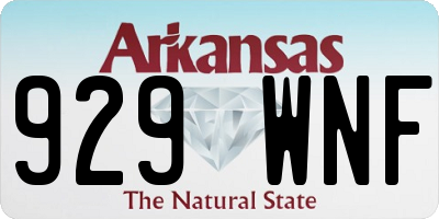AR license plate 929WNF