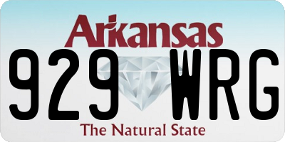 AR license plate 929WRG