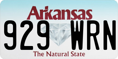 AR license plate 929WRN