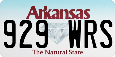AR license plate 929WRS