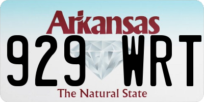 AR license plate 929WRT