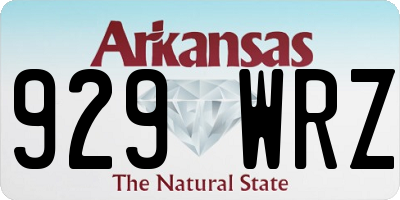 AR license plate 929WRZ