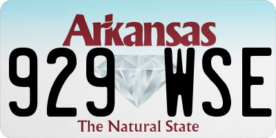 AR license plate 929WSE