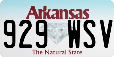 AR license plate 929WSV