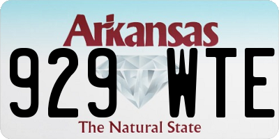 AR license plate 929WTE