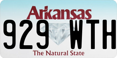 AR license plate 929WTH