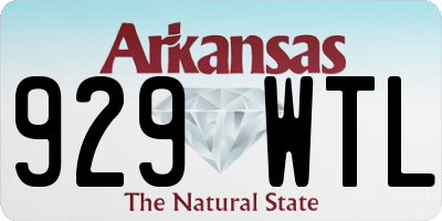 AR license plate 929WTL