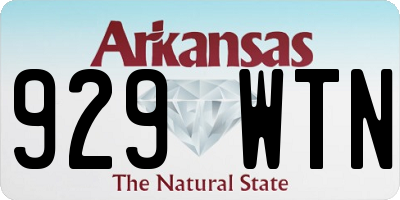 AR license plate 929WTN