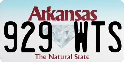 AR license plate 929WTS