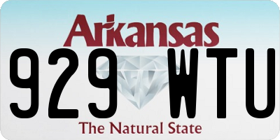 AR license plate 929WTU