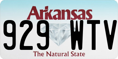 AR license plate 929WTV