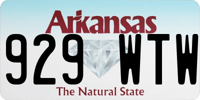 AR license plate 929WTW