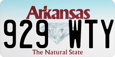 AR license plate 929WTY