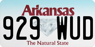 AR license plate 929WUD