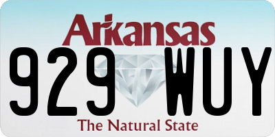 AR license plate 929WUY