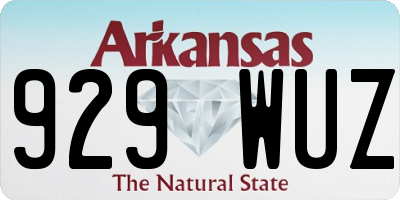 AR license plate 929WUZ
