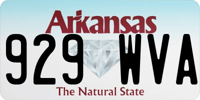 AR license plate 929WVA