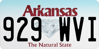 AR license plate 929WVI