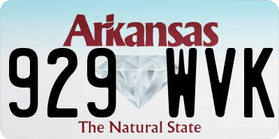 AR license plate 929WVK