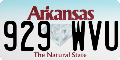 AR license plate 929WVU